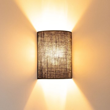 Brilagi - Aplique de pared LED BOHO STYLE 1xE27/15W/230V marrón