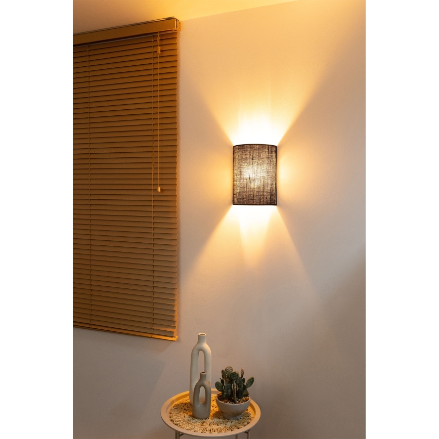 Brilagi - Aplique de pared LED BOHO STYLE 1xE27/15W/230V marrón