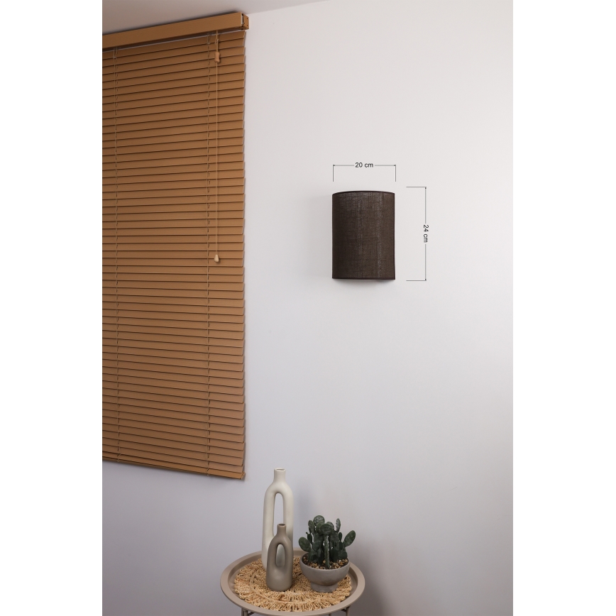 Brilagi - Aplique de pared LED BOHO STYLE 1xE27/15W/230V marrón