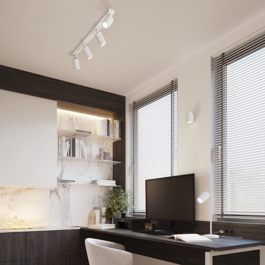 Brilagi - Aplique de pared LED CRESTO 1xGU10/10W/230V 10 cm blanco