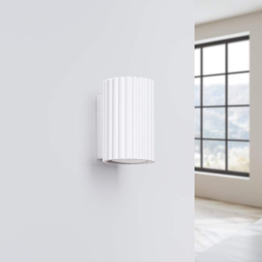 Brilagi - Aplique de pared LED CRESTO 1xGU10/10W/230V 10 cm blanco