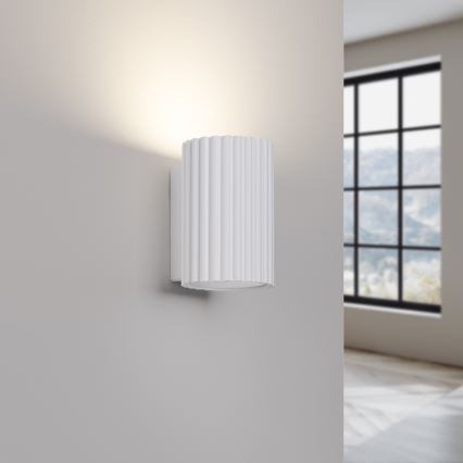 Brilagi - Aplique de pared LED CRESTO 1xGU10/10W/230V 10 cm blanco