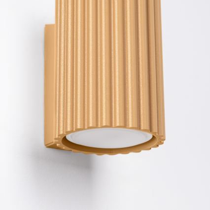 Brilagi - Aplique de pared LED CRESTO 1xGU10/10W/230V 10 cm dorado