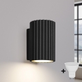 Brilagi - Aplique de pared LED CRESTO 1xGU10/10W/230V 10 cm negro