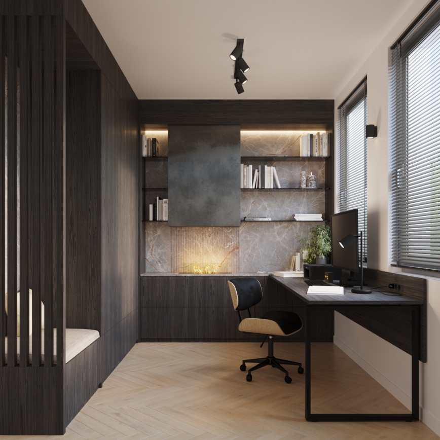 Brilagi - Aplique de pared LED CRESTO 1xGU10/10W/230V 10 cm negro