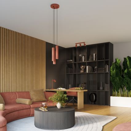 Brilagi - Aplique de pared LED CRESTO 1xGU10/10W/230V 10 cm rojo