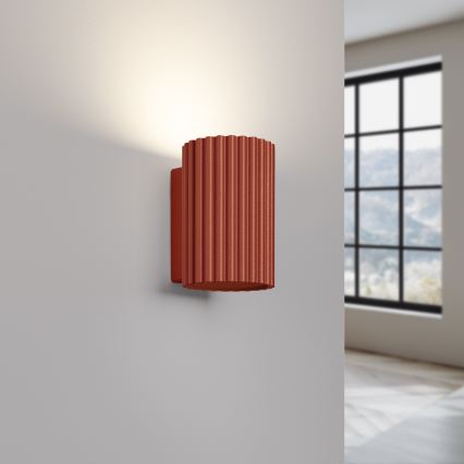 Brilagi - Aplique de pared LED CRESTO 1xGU10/10W/230V 10 cm rojo