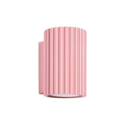 Brilagi - Aplique de pared LED CRESTO 1xGU10/10W/230V 10 cm rosa