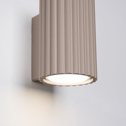 Brilagi - Aplique de pared LED CRESTO 1xGU10/10W/230V 10 cm taupe