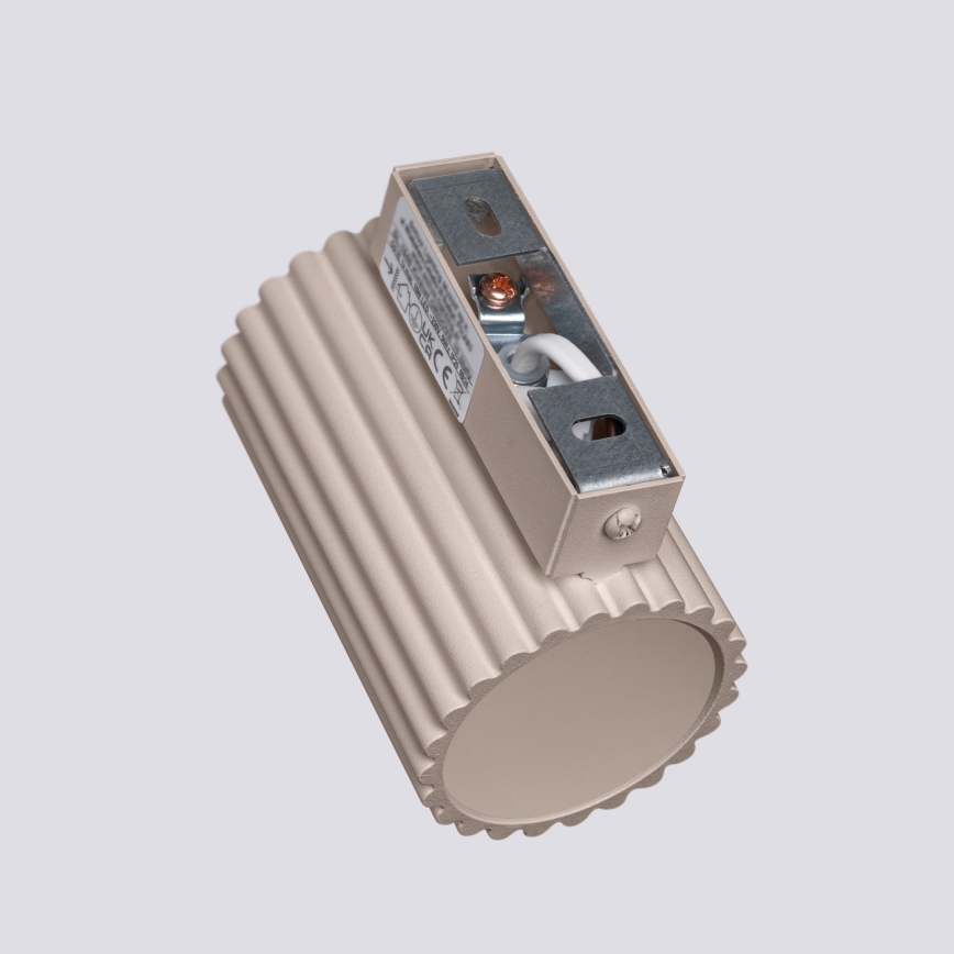 Brilagi - Aplique de pared LED CRESTO 1xGU10/10W/230V 10 cm taupe