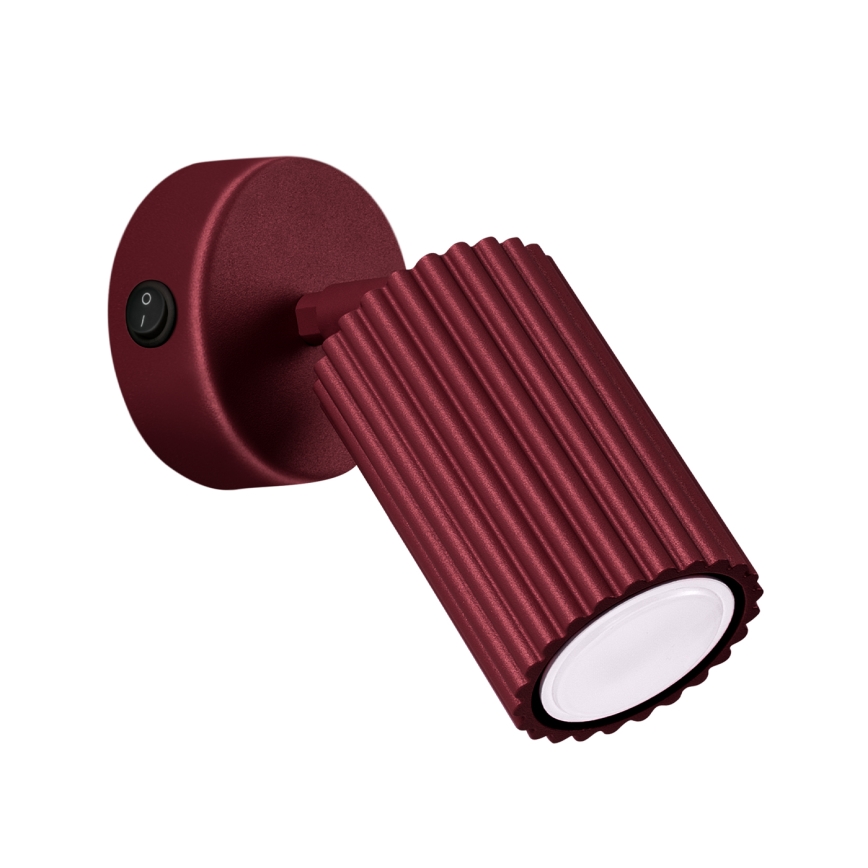 Brilagi - Aplique de pared LED CRESTO 1xGU10/10W/230V burdeos