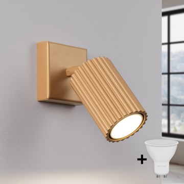 Brilagi - Aplique de pared LED CRESTO 1xGU10/10W/230V dorado
