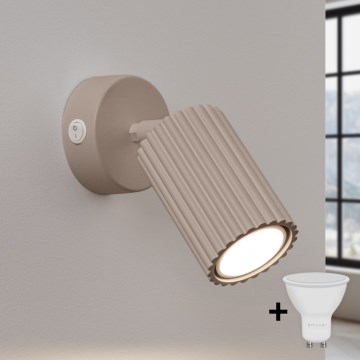 Brilagi - Aplique de pared LED CRESTO 1xGU10/10W/230V topo