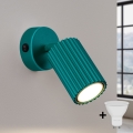 Brilagi - Aplique de pared LED CRESTO 1xGU10/10W/230V turquesa