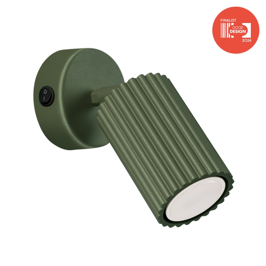 Brilagi - Aplique de pared LED CRESTO 1xGU10/10W/230V, verde