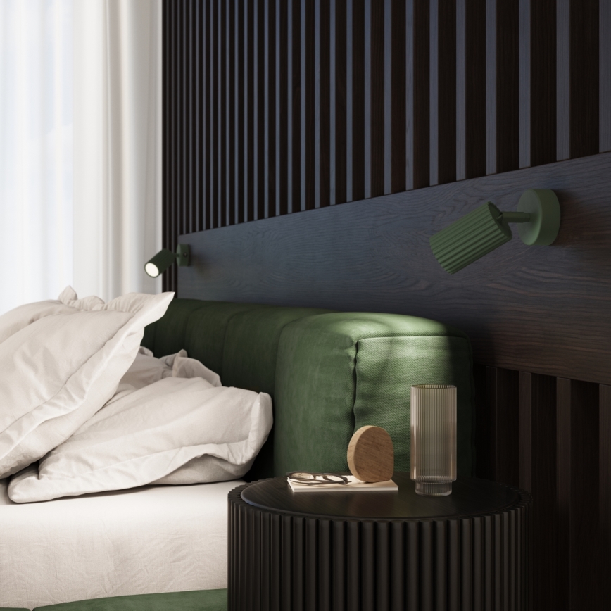 Brilagi - Aplique de pared LED CRESTO 1xGU10/10W/230V, verde