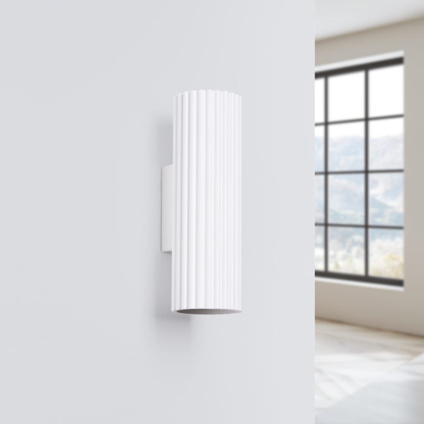 Brilagi - Aplique de pared LED CRESTO 2xGU10/10W/230V 20 cm blanco