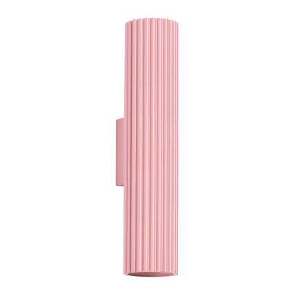 Brilagi - Aplique de pared LED CRESTO 2xGU10/10W/230V 30 cm rosa
