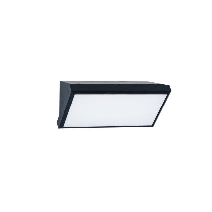Brilagi - Aplique de pared exterior LED con sensor TRIANGLE LED/20W/230V negro IP65