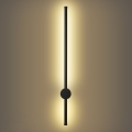 Brilagi - Aplique de pared LED exterior AURA LED/12W/230V 3000K IP54 65 cm negro
