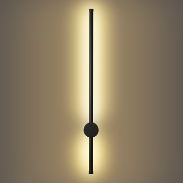 Brilagi - Aplique de pared LED exterior AURA LED/12W/230V 3000K IP54 65 cm negro