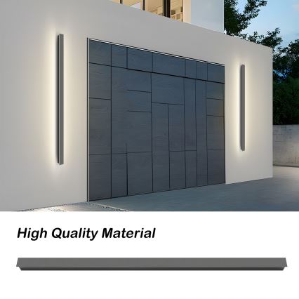 Brilagi - Aplique de pared LED para exterior LINEAR LED/32W/230V 4000K IP65 140 cm antracita
