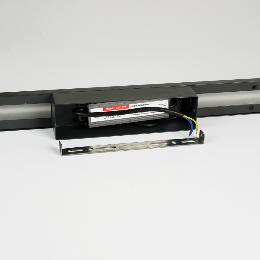 Brilagi - Aplique LED de pared exterior LINEO LED/24W/230V 4000K IP65 100 cm negro CRI 90