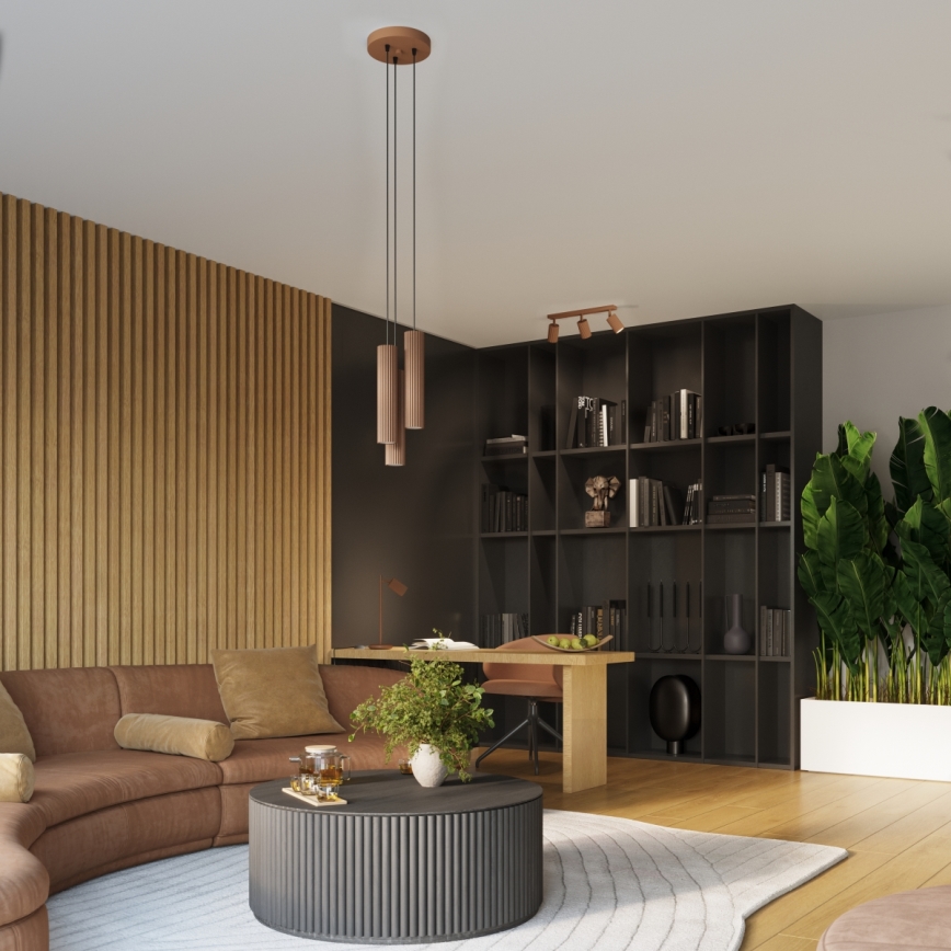 Brilagi - Aplique de pared LED orientable CRESTO 1xGU10/10W/230V marrón