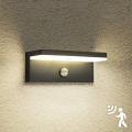 Brilagi - Aplique de pared LED para exterior con sensor TESSI LED/10W/230V negro IP54