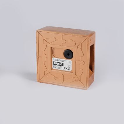 Brilagi - Aplique de pared LED para exterior DOUBLERAY LED/6W/230V, acabado en madera, IP54