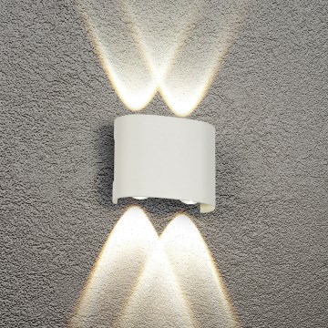 Brilagi - Aplique de pared LED para exterior FLAREBOX LED/4W/230V blanco IP65