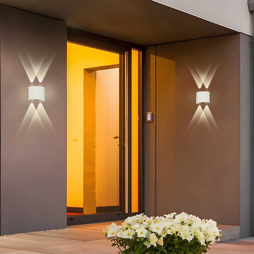 Brilagi - Aplique de pared LED para exterior FLAREBOX LED/4W/230V blanco IP65