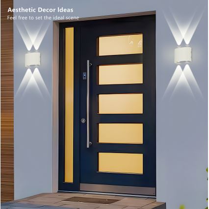 Brilagi - Aplique de pared LED para exterior FLAREBOX LED/4W/230V blanco IP65