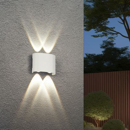 Brilagi - Aplique de pared LED para exterior FLAREBOX LED/4W/230V blanco IP65