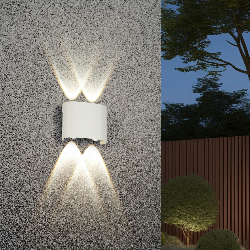 Brilagi - Aplique de pared LED para exterior FLAREBOX LED/4W/230V blanco IP65
