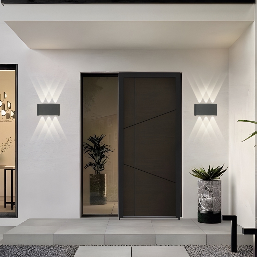 Brilagi - Aplique de pared LED para exterior FLAREBOX LED/6W/230V antracita IP65