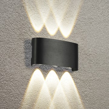 Brilagi - Aplique de pared LED para exterior FLAREBOX LED/6W/230V negro IP65