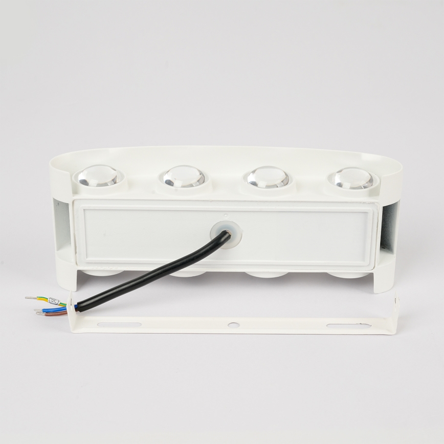 Brilagi - Aplique de pared LED para exterior FLAREBOX LED/8W/230V blanco IP65