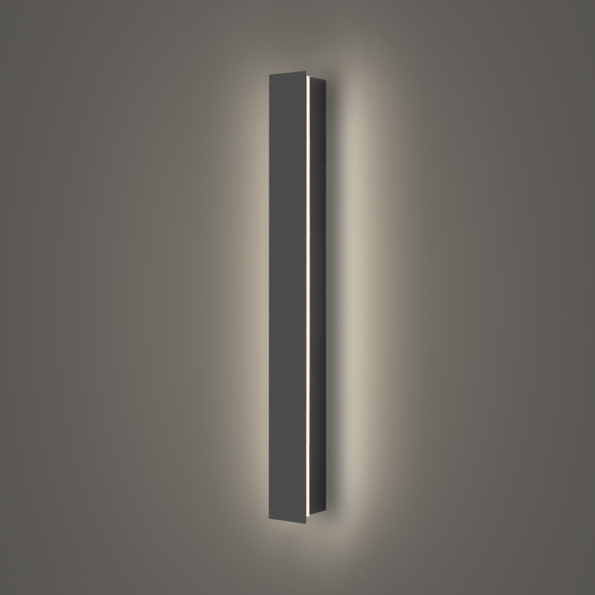Brilagi - Aplique de pared LED para exterior LINEAR LED/12W/230V 4000K IP65 50 cm antracita