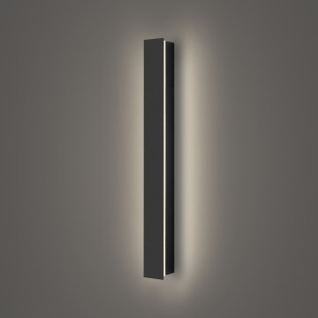 Brilagi - Aplique de pared LED para exterior LINEAR LED/12W/230V 4000K IP65 50 cm negro