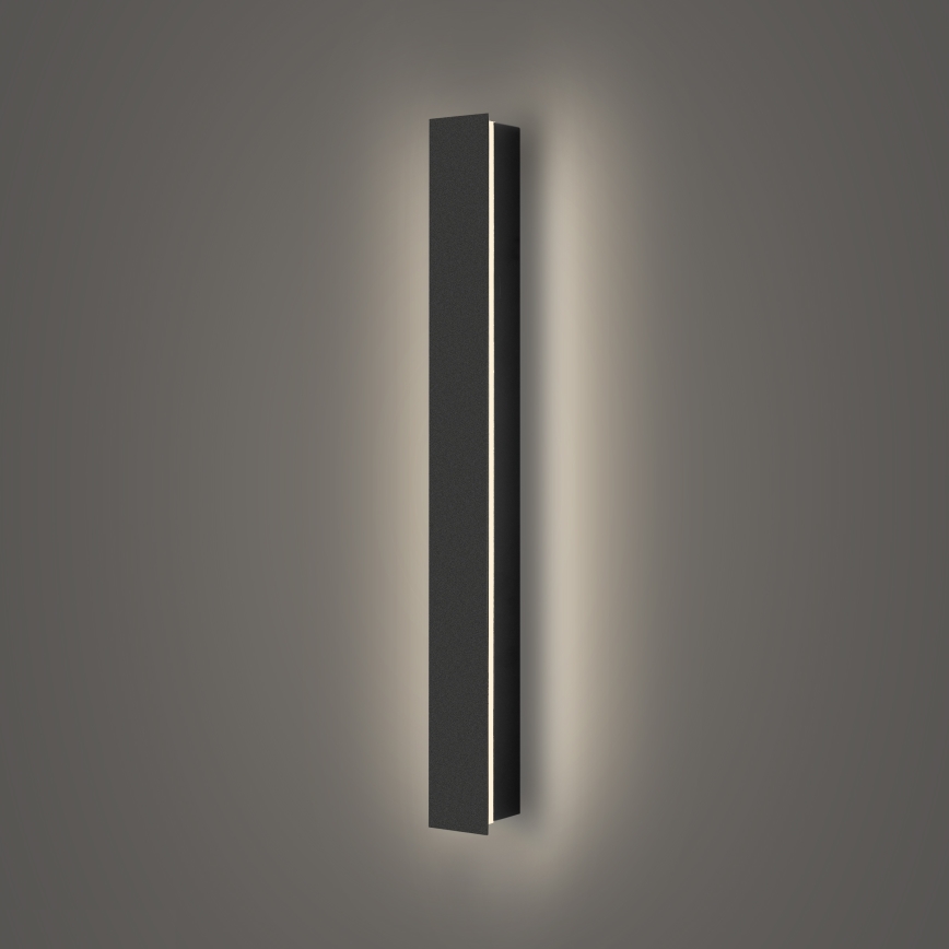 Brilagi - Aplique de pared LED para exterior LINEAR LED/12W/230V 4000K IP65 50 cm negro