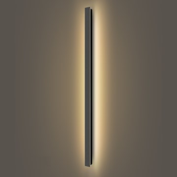 Brilagi - Aplique de pared LED para exterior LINEAR LED/32W/230V 3000K IP65 140 cm negro