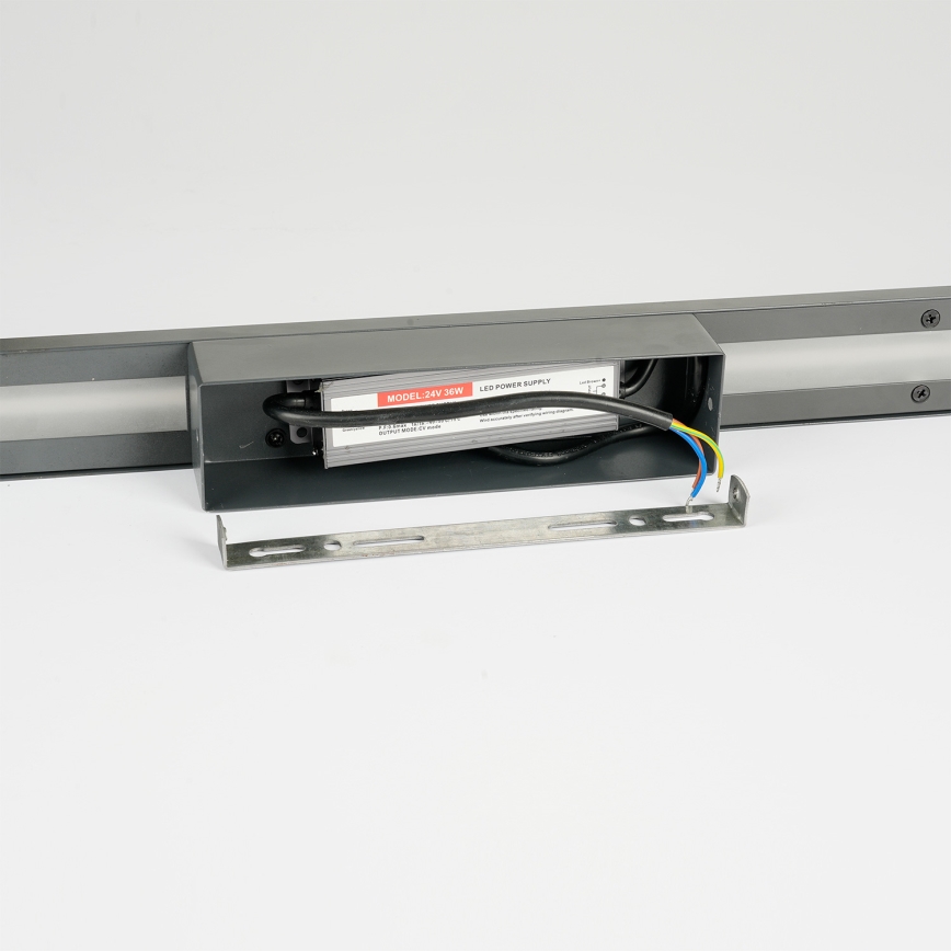 Brilagi - Aplique LED de pared para exterior LINEO, 24W, 230V, 3000K, IP65, 100 cm, antracita