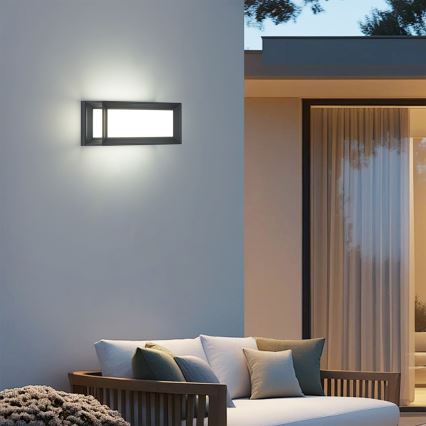 Brilagi - Aplique de pared LED para exterior PARKER LED/12W/230V antracita IP44