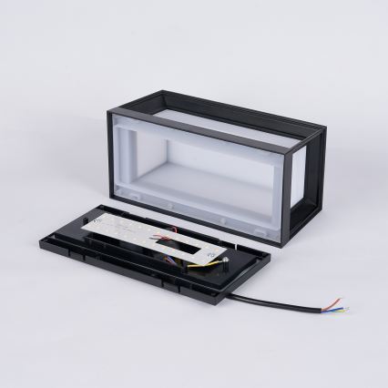 Brilagi - Aplique de pared LED para exterior PARKER LED/12W/230V negro IP44