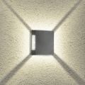 Brilagi - Aplique de pared LED para exterior QUADRAY LED/4W/230V antracita IP65