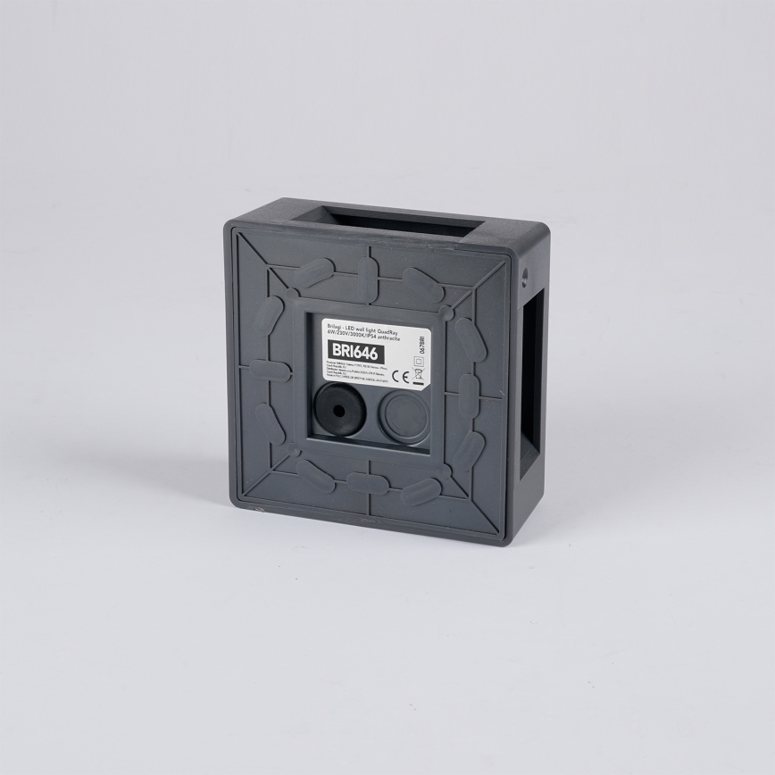 Brilagi - Aplique de pared LED para exterior QUADRAY LED/6W/230V antracita IP54