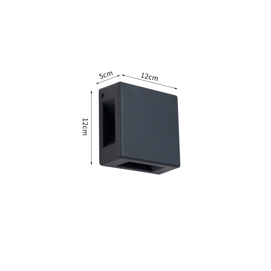 Brilagi - Aplique de pared LED para exterior QUADRAY LED/6W/230V antracita IP54