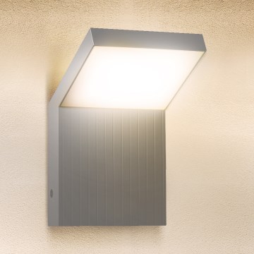 Brilagi - Aplique de pared LED para exterior RIANO LED/8W/230V plateado IP65