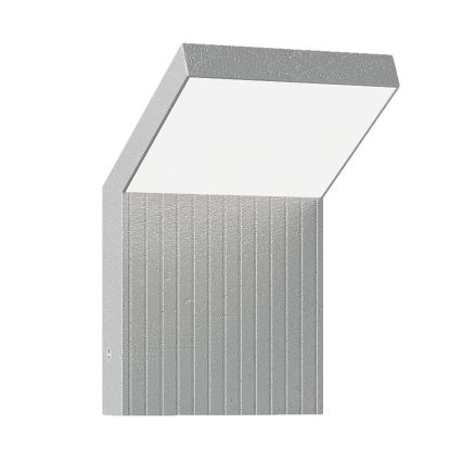 Brilagi - Aplique de pared LED para exterior RIANO LED/8W/230V plateado IP65